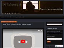 Tablet Screenshot of beheard2.wordpress.com