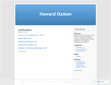 Tablet Screenshot of howardozmon.wordpress.com