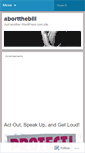 Mobile Screenshot of abortthebill.wordpress.com