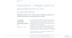 Desktop Screenshot of incertum.wordpress.com