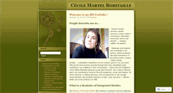 Desktop Screenshot of cecilemartelrobitaille.wordpress.com