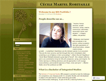 Tablet Screenshot of cecilemartelrobitaille.wordpress.com