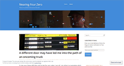 Desktop Screenshot of nearingfourzero.wordpress.com