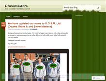 Tablet Screenshot of grassmasters.wordpress.com