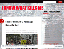 Tablet Screenshot of iknowwhatkillsme.wordpress.com