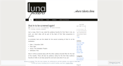 Desktop Screenshot of lunapictures.wordpress.com