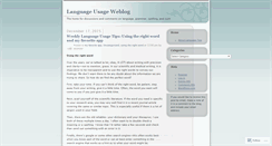 Desktop Screenshot of languagetips.wordpress.com