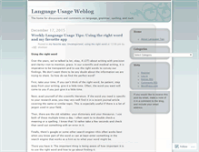 Tablet Screenshot of languagetips.wordpress.com