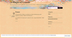 Desktop Screenshot of lamagiaescuento.wordpress.com