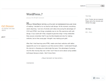 Tablet Screenshot of cicdesign.wordpress.com