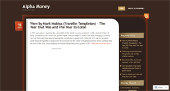 Desktop Screenshot of alphamoney.wordpress.com