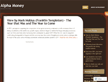 Tablet Screenshot of alphamoney.wordpress.com