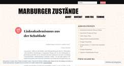 Desktop Screenshot of marburgerzustaende.wordpress.com