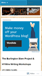 Mobile Screenshot of burlingtonslam.wordpress.com