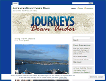 Tablet Screenshot of journeysdownunder.wordpress.com