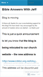 Mobile Screenshot of jeffsbibleanswers.wordpress.com