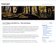 Tablet Screenshot of fingeragirl.wordpress.com