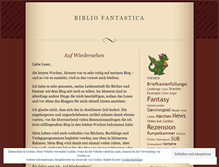 Tablet Screenshot of bibliofantastica.wordpress.com