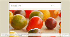Desktop Screenshot of nutranerd.wordpress.com