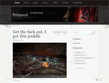 Tablet Screenshot of primevalthrall.wordpress.com