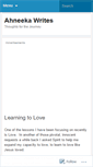 Mobile Screenshot of ahneeka.wordpress.com