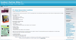 Desktop Screenshot of lokerjatimoke.wordpress.com