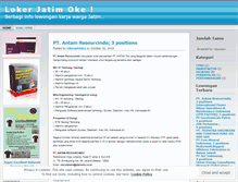 Tablet Screenshot of lokerjatimoke.wordpress.com