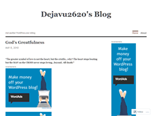 Tablet Screenshot of dejavu2620.wordpress.com