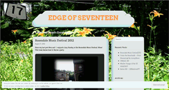 Desktop Screenshot of edgeofseventeennytravelguide.wordpress.com