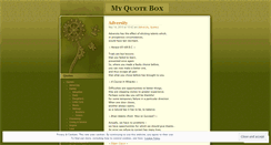 Desktop Screenshot of myquotebox.wordpress.com