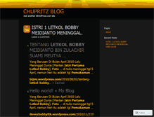 Tablet Screenshot of chupritz.wordpress.com