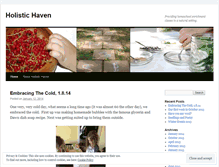 Tablet Screenshot of holistichaven.wordpress.com