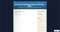 Desktop Screenshot of 1stchoiceplumber.wordpress.com