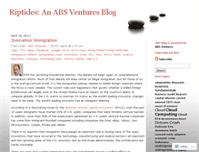 Tablet Screenshot of absventures.wordpress.com