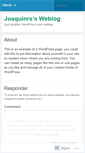 Mobile Screenshot of joaquinrs.wordpress.com