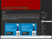 Tablet Screenshot of joaquinrs.wordpress.com
