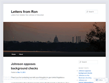Tablet Screenshot of lettersfromron.wordpress.com