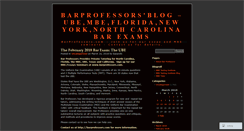 Desktop Screenshot of barprofessors.wordpress.com