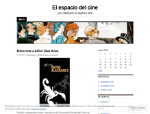 Tablet Screenshot of elespaciodelcine.wordpress.com