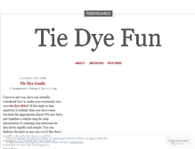 Tablet Screenshot of lifetiedye.wordpress.com