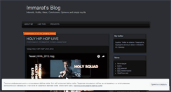 Desktop Screenshot of immarat.wordpress.com