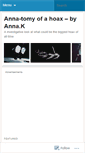Mobile Screenshot of annatomyofahoax.wordpress.com