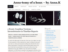 Tablet Screenshot of annatomyofahoax.wordpress.com