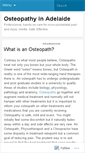 Mobile Screenshot of adelaideosteopathy.wordpress.com