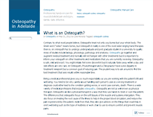 Tablet Screenshot of adelaideosteopathy.wordpress.com