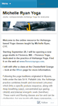Mobile Screenshot of michelleryanyoga.wordpress.com