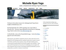 Tablet Screenshot of michelleryanyoga.wordpress.com