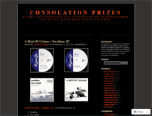 Tablet Screenshot of consolationprize.wordpress.com