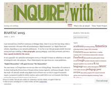 Tablet Screenshot of inquirewith.wordpress.com