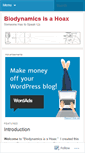 Mobile Screenshot of biodynamicshoax.wordpress.com